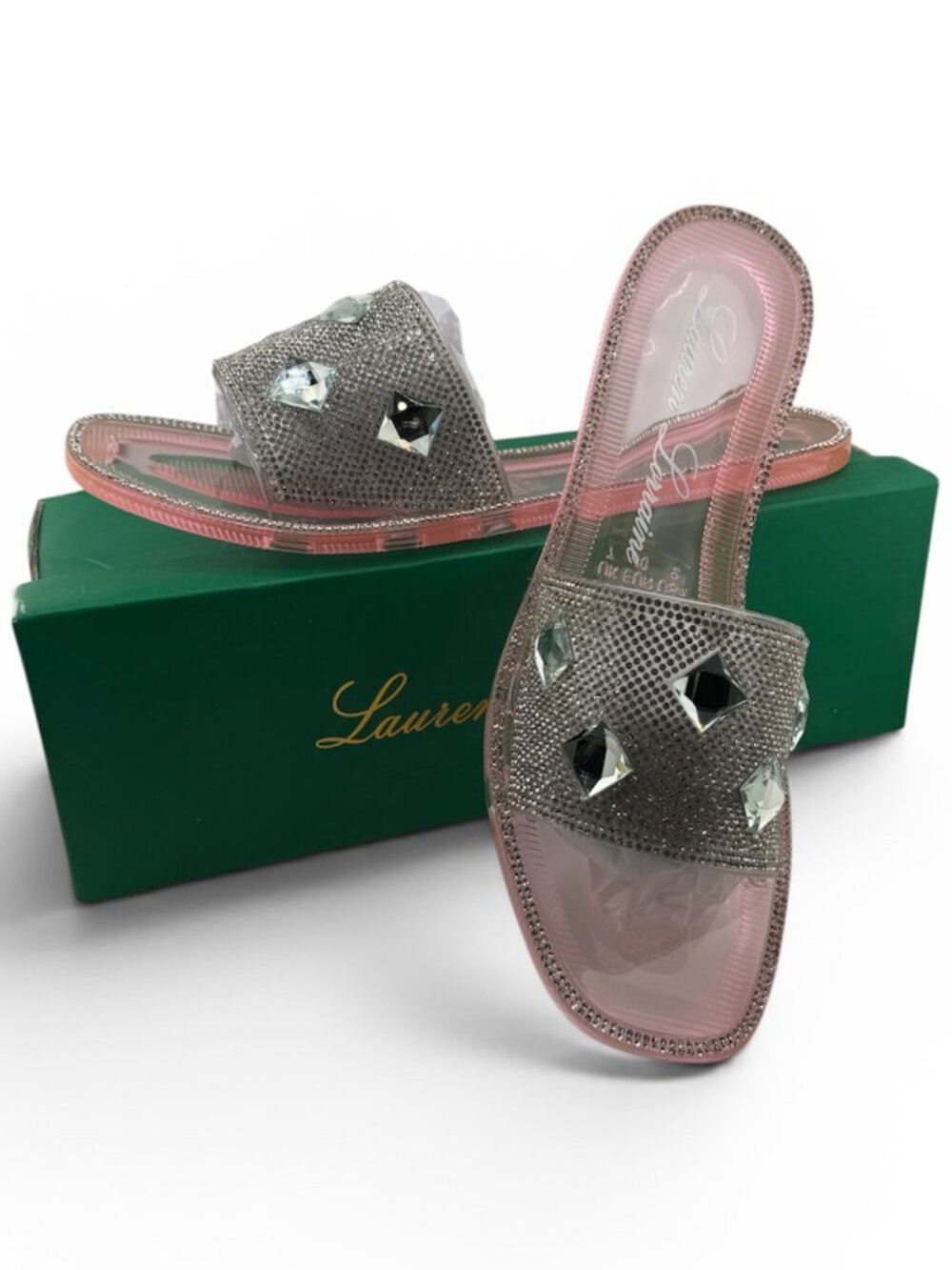 NEW LAUREN LORRAINE BIANCA PINK FLATS SIZE 9